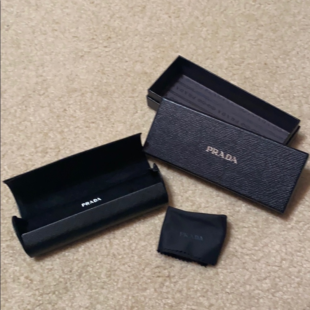 a PRADA glasses case